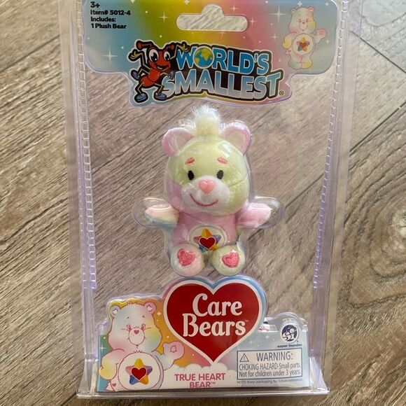 Worlds Smallest Care Bears True Heart Plush Bear Series 4 Collectible Series - Picture 1 of 3